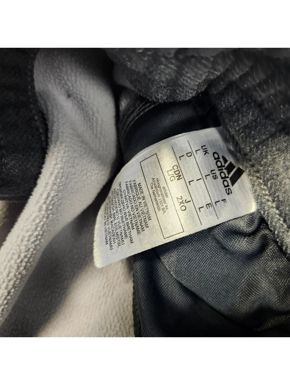 Adidas Gray Sweatpants with Drawstring Waist Size L
